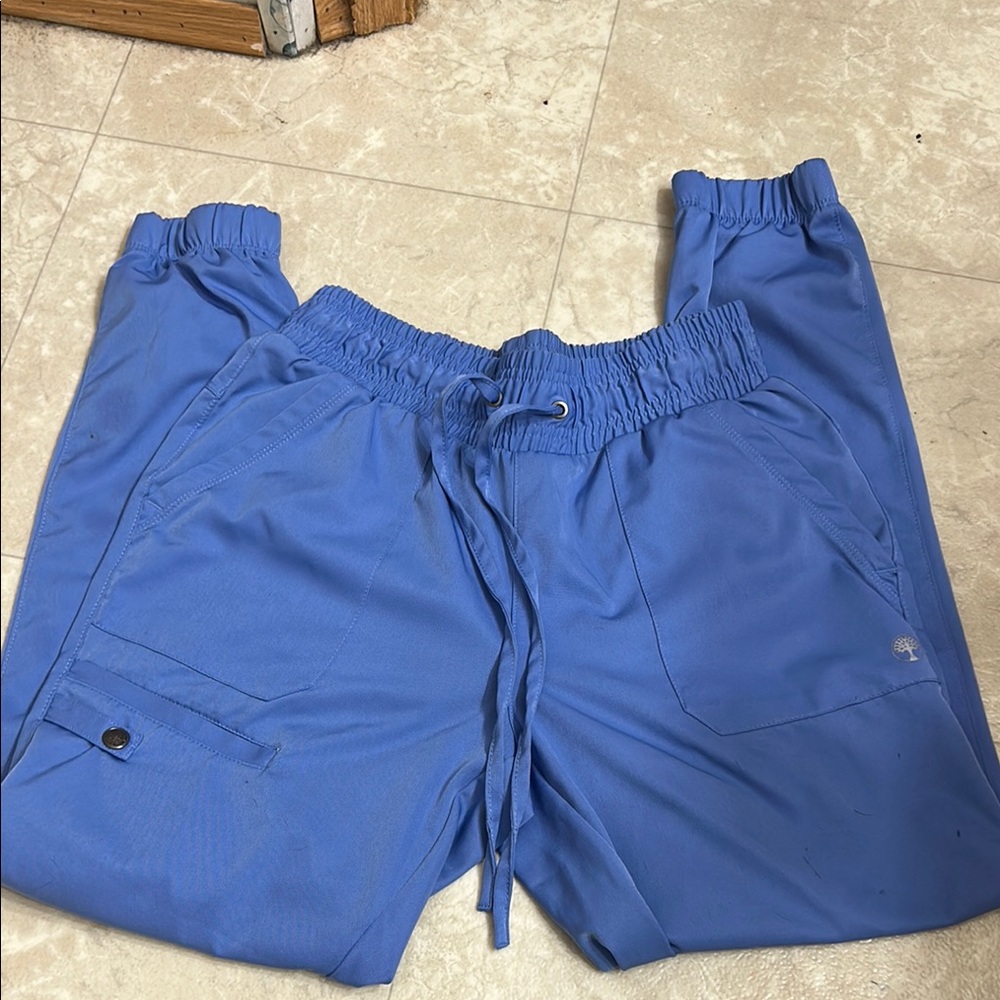 Healing Hands Ceil Blue Jogger Scrub Pants